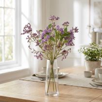 Article Bouquet de fleurs artificielles, fleurs en soie, violettes, décoratif, 51 cm