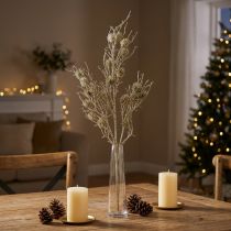 Article Branche de mélèze artificielle en branche décorative paillettes dorées L85cm