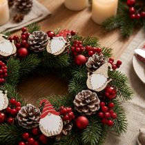 Article Nains de Noël en bois à coller 2x3,5cm 48 pcs
