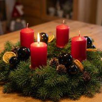 Article Boules de Noël noires en verre mini brillant Ø3cm 22 pcs