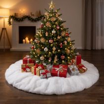 Article Couverture de sapin de Noël ronde base de neige Ø100cm