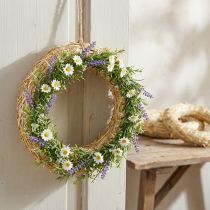 Article Anneaux de paille vierges pour loisirs créatifs, décorations et compositions florales, 15/3 cm, lot de 10.