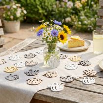 Article Décoration dispersée abeilles en bois décoration de table été 4×3,5 cm 72 pcs
