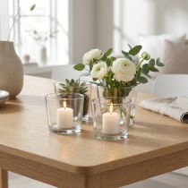 Article Pot en verre Ø10cm clair 12pcs