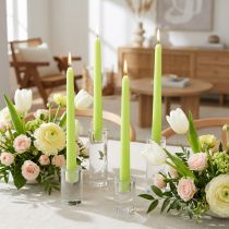 Article Bougies coniques 250/23 vert clair 12 pcs.