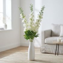 Article Delphinium Blanc Delphinium Artificiel Fleurs en Soie Fleurs Artificielles 3pcs