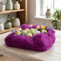 Article Herbe de sisal pour l'artisanat, matériau naturel violet 300g