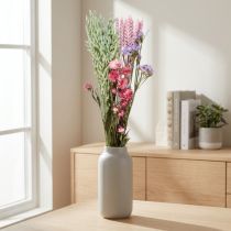 Article Bouquet de fleurs séchées, lavande de mer rose, 58 cm, décoratif
