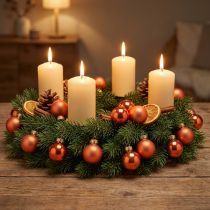 Article Mini boules de Noël en verre citrouille orange Ø2,5cm 22 pcs
