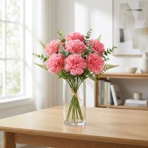 Article Oeillet Artificiel Rose 25cm 7pcs Plante artificielle comme la vraie !