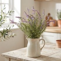 Article Herbes artificielles de lavande sur une tige à 7 branches 40cm 3pcs