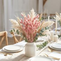 Article Queue de lapin (Lagurus) séchée rose clair 60 cm 50 g Décoration florale artificielle bohème mariage