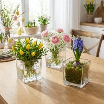 Article Cubes en verre transparent 10 cm x 10 cm x 10 cm, lot de 6