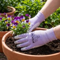 Article Gants de jardin Kixx blanc, lilas taille 8