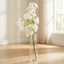 Article Branche de lilas artificielle Fleurs blanches L95cm