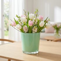 Article Pot en verre Ø11.5cm H10.8cm vert menthe