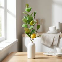 Article Branche de citronnier décorative, fleurs, fruits, plantes méditerranéennes artificielles, H 68 cm