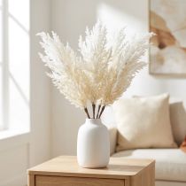 Article Herbe de la pampa blanche, herbes séchées artificielles, plantes artificielles