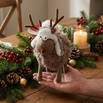 Article Décoration de table renne de Noël, figurine décorative de 23 cm