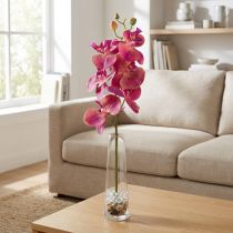 Article Orchidée artificielle Phalaenopsis Orchidée Fuchsia 78cm