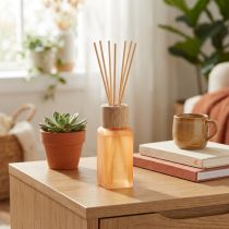 Article Diffuseur de parfum d'ambiance verre gingembre bâtons parfumés Camila 100ml