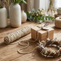 Article Fil de mèche cordon laine cordon feutre cordon feutre beige L55cm