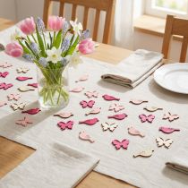 Article Mini décoration printanière 2cm rose assorti 144 pcs