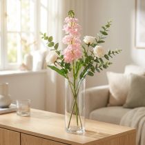 Article Levkoje Fleur artificielle rose comme une vraie fleur de tige artificielle 78cm