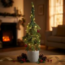 Article Sapin de Noël artificiel dans un pot vert 55cm