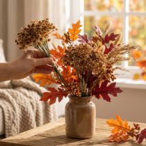Article Gypsophile artificielle marron pour bouquet d'automne 29,5cm 18p