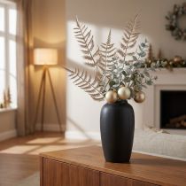 Article Fougère décorative artificielle champagne métallisé L85cm 2pcs