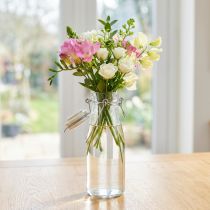 Article Bouteille verre déco avec bouchon Verre clair Ø8cm 24cm