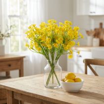 Article Camomille artificielle en bouquet de fleurs pour une décoration fraîche et facile d'entretien, 28 cm, 3 pièces