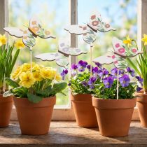 Article Tuteurs papillon, parfaits pour décorer le jardin ou les pots de fleurs, 29 cm, lot de 12