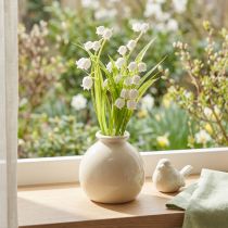 Article Bouquet artificiel de muguet dans un vase classique, idéal pour la décoration intérieure, 20 cm