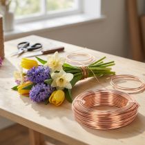 Article Bobine de fil d'aluminium pour loisirs créatifs et art floral, 60 m, 500 g