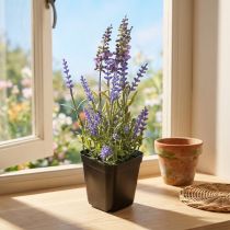 Article Lavande artificielle en pot Plantes artificielles à fleurs 25 cm