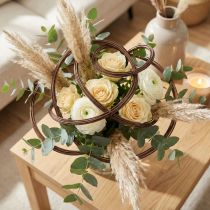 Article Fil d'aluminium brun pour art floral, bijouterie et loisirs créatifs, Ø 2 mm, 60 m, 500 g