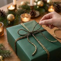Article Cordon brillant pour emballage cadeau et décoration, 3 mm, 20 m
