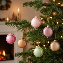 Article Pendentif macaron pour sapin de Noël 6 cm