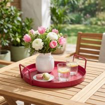 Article Plateau déco polyvalent et pratique pour la salle à manger et la terrasse, 22 cm