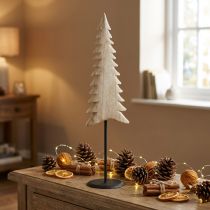 Article Sapin de Noël en bois Décoration de Noël Paulownia naturel H54cm