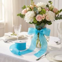 Article Ruban turquoise "Crash" 50mm 20m