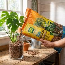 Article Granulés d'argile Frux Hydroton, granulés d'argile expansée pour plantes, 18 l