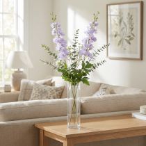 Article Fleurs artificielles Delphinium violet clair sur tige 90 cm 2 pièces