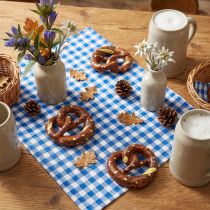 Article Décoration de table en forme de bretzel, mini bretzels artificiels de 4 cm (6 pièces), à éparpiller, pour une fête.