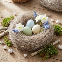 Article Fibres de palmier naturelles blanchies, 1 kg, pour la décoration et les loisirs créatifs.