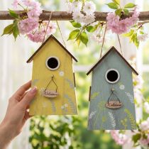 Article Décoration suspendue décoration de printemps décoration de nichoir bois 19,5 cm 2pcs