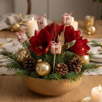 Article Bouchon de fleur décoration de paquet cadeau de Noël 2,5 cm 15 pièces