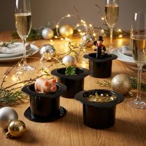 Article Cylindre noir 7cm 9 pcs
